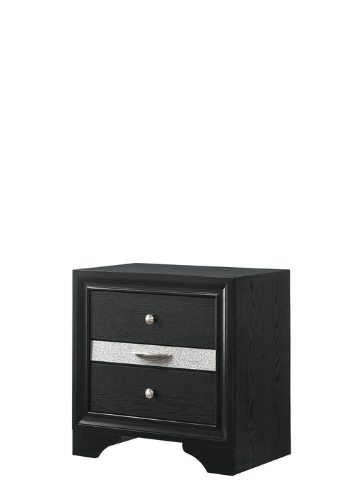REGATA NIGHTSTAND BLACK/SILVER - Tony’s Furniture Store & Linen (GA) - Multi Location