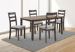 BRANSON 5PK DINETTE SET LIGHT BROWN - Tony’s Furniture Store & Linen (GA) - Multi Location