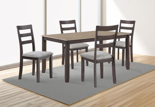 BRANSON 5PK DINETTE SET LIGHT BROWN - Tony’s Furniture Store & Linen (GA) - Multi Location