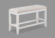 WENDY WHITE COUNTER HEIGHT BENCH - Tony’s Furniture Store & Linen (GA) - Multi Location