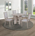AMARA 5-PK RD DINING SET DRIFT WOOD - Tony’s Furniture Store & Linen (GA) - Multi Location