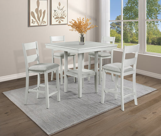 LESTER 5-PK CTR HT TABLE DRIFT WOOD - Tony’s Furniture Store & Linen (GA) - Multi Location