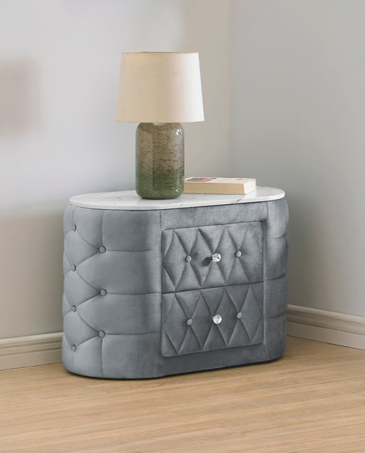 NATALIA NIGHTSTAND GREY - Tony’s Furniture Store & Linen (GA) - Multi Location