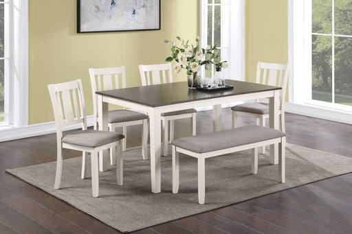 ROWAN 6-PC DINETTE SET WITH BENCH - Tony’s Furniture Store & Linen (GA) - Multi Location