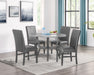 JUDSON 5-PK DINING SET GLITTER GREY - Tony’s Furniture Store & Linen (GA) - Multi Location