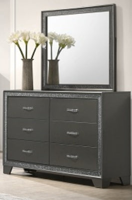 Crown Mark Furniture Kaia Dresser in Dark Gray - Tony’s Furniture Store & Linen (GA) - Multi Location