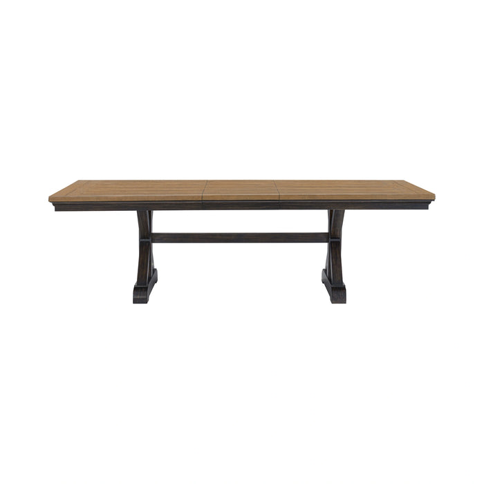 Montrose Dining Table with 20"" Leaf in Espresso and Brown - Tony’s Furniture Store & Linen (GA) - Multi Location