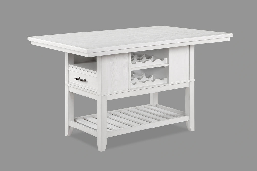 Crown Mark Furniture Wendy Counter Height Table in White image