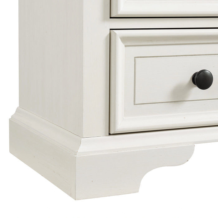 Eastwood Youth Dresser and Mirror Set in Brown and Off-White - Tony’s Furniture Store & Linen (GA) - Multi Location