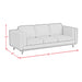 Venus Sofa with Cherry Finished Wooden Front - Tony’s Furniture Store & Linen (GA) - Multi Location