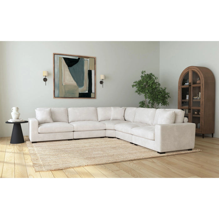 Arizona Modular Wedge with 1 pillow 20"" in Steno Beige - Tony’s Furniture Store & Linen (GA) - Multi Location