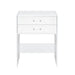 Irvine Mini Dressing Table with Stool, LED and USB in Glossy White - Tony’s Furniture Store & Linen (GA) - Multi Location