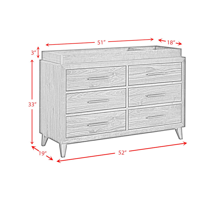 Malia Dresser and Topper in Walnut - Tony’s Furniture Store & Linen (GA) - Multi Location