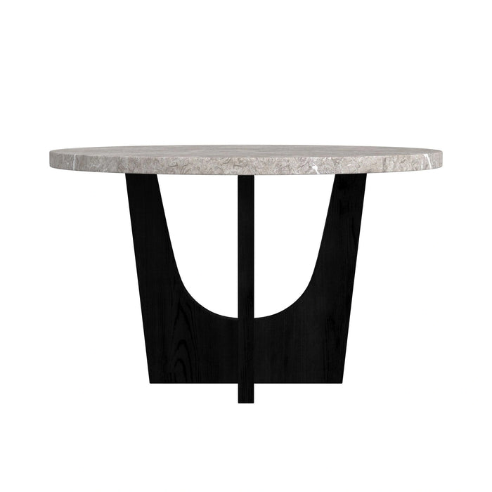 Oregon Round Table in Black - Tony’s Furniture Store & Linen (GA) - Multi Location