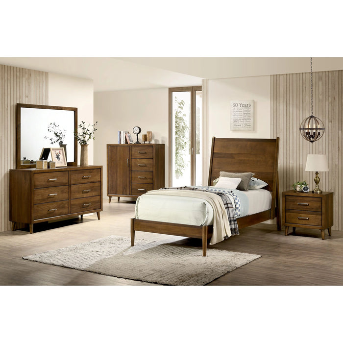 Malibu Panel Bed in Walnut - Tony’s Furniture Store & Linen (GA) - Multi Location