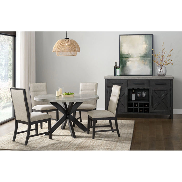 Axel Server in Light Grey and Espresso - Tony’s Furniture Store & Linen (GA) - Multi Location