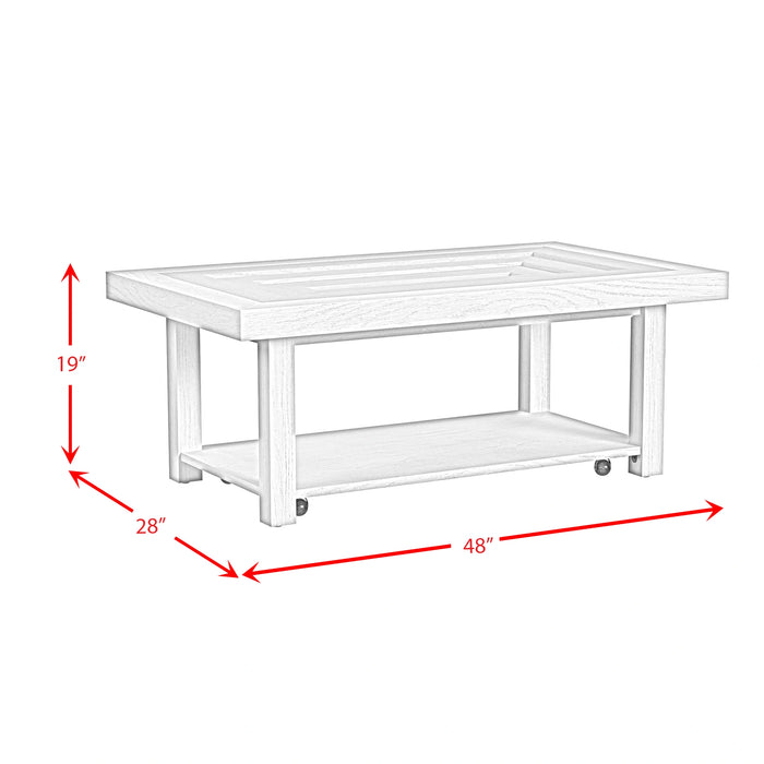 Avalanche Coffee Table in Antique White - Tony’s Furniture Store & Linen (GA) - Multi Location
