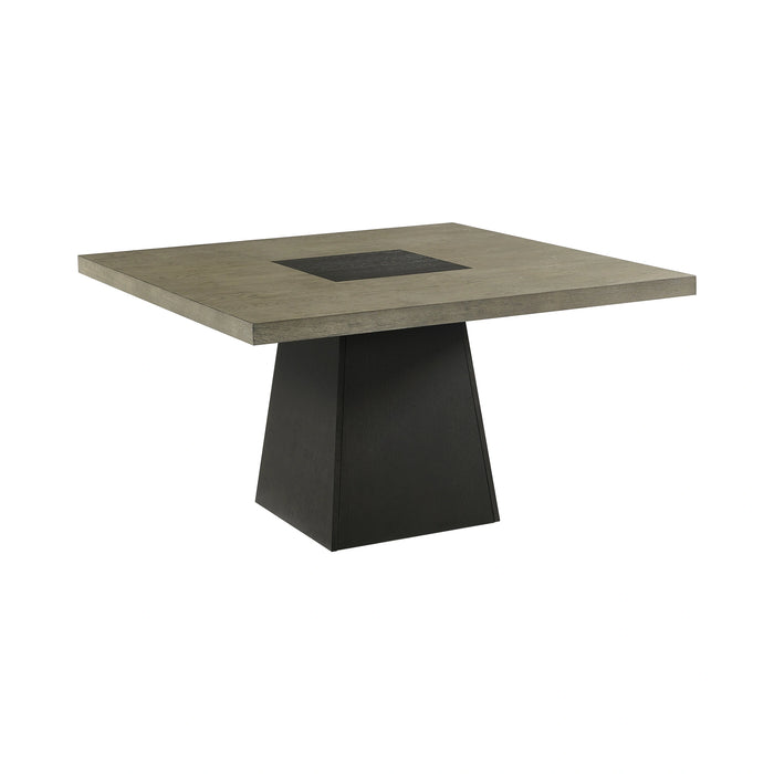Jemma Square Table w/ Grey Top & Dark Espresso Base - Tony’s Furniture Store & Linen (GA) - Multi Location