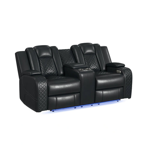 Carlo Power Motion Loveseat with Power Headrest, Console and LED - Tony’s Furniture Store & Linen (GA) - Multi Location