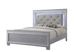 Crown Mark Furniture Lillian King Panel Bed in Silver image