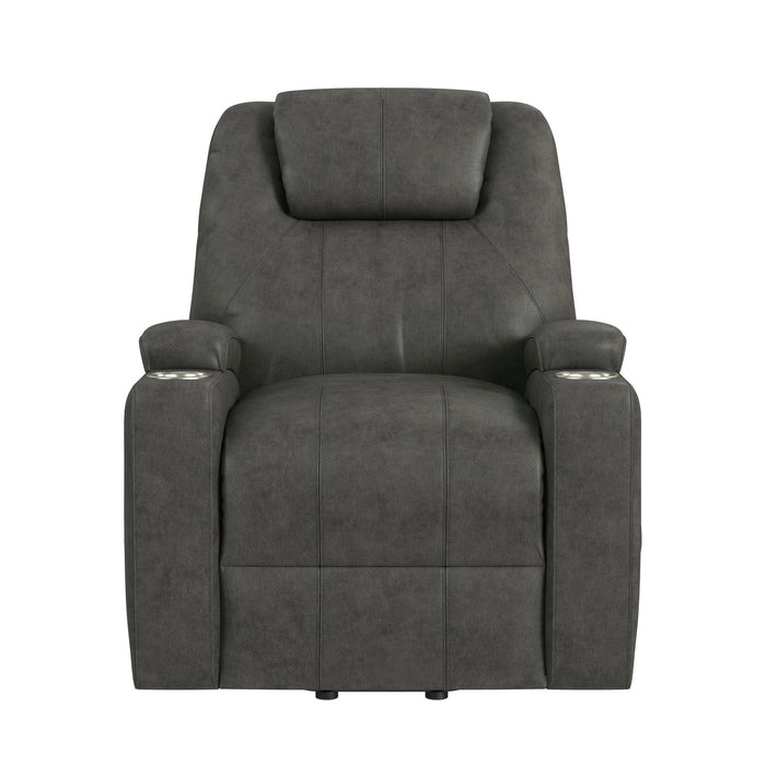 Kenmore P1 Lift Chair with Heat Massage in Simba DK Grey - Tony’s Furniture Store & Linen (GA) - Multi Location