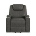 Kenmore P1 Lift Chair with Heat Massage in Simba DK Grey - Tony’s Furniture Store & Linen (GA) - Multi Location