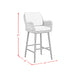 Bayhill Barstool with Grey Fabric in Black (2 Per Carton) - Tony’s Furniture Store & Linen (GA) - Multi Location
