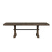 Yellowstone Dining Table with 2x12"" Leaves in Medium Brown - Tony’s Furniture Store & Linen (GA) - Multi Location