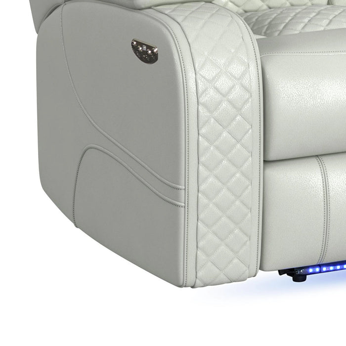 Carlo Power Motion Sofa with Power Headrest, Dropdown Table, Power Strip, LED and Reading Light - Tony’s Furniture Store & Linen (GA) - Multi Location