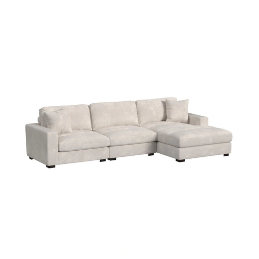 Arizona Modular Armchair/Chaise with 1 Pillow 20" in Steno Beige - Tony’s Furniture Store & Linen (GA) - Multi Location