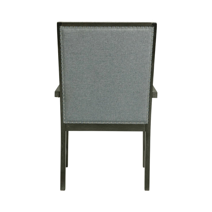 Donovan Upholstery Arm Chair Dark (2 Per Pack) - Tony’s Furniture Store & Linen (GA) - Multi Location