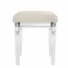 Twenty Nine Dressing Stool W/Acrylic Leg White - Tony’s Furniture Store & Linen (GA) - Multi Location