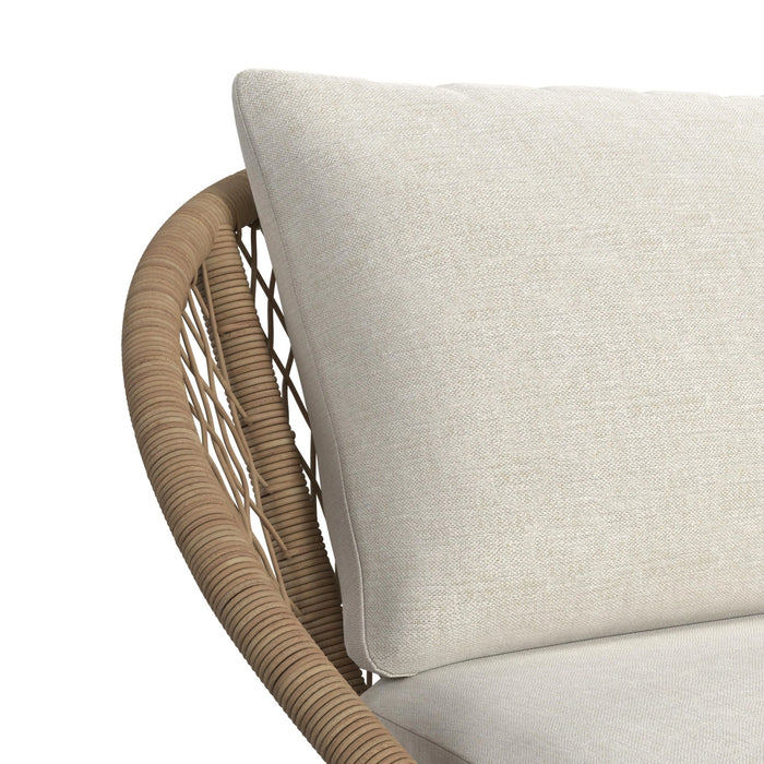 Grace Outdoor Seating 4PC Set - Black, Natural and Olefin Beige - Tony’s Furniture Store & Linen (GA) - Multi Location