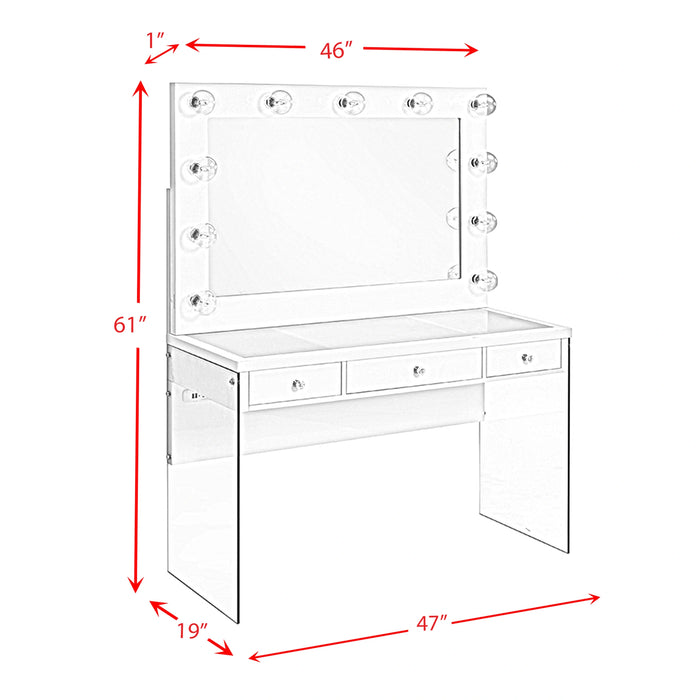 Jacey Complete Dressing Table with Lightbulbs - Tony’s Furniture Store & Linen (GA) - Multi Location