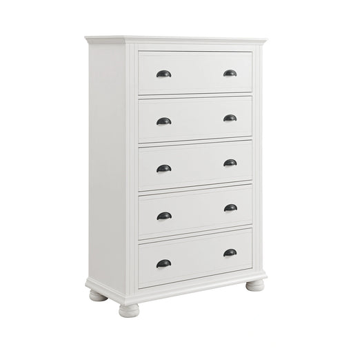 Kona 5-Drawer Chest in White - Tony’s Furniture Store & Linen (GA) - Multi Location