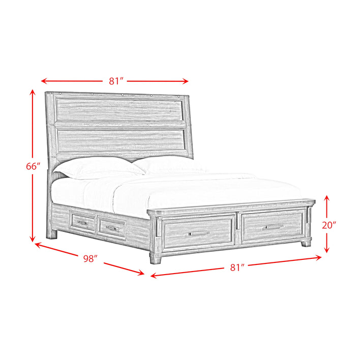 Colorado City Storage Bed in Charcoal - Tony’s Furniture Store & Linen (GA) - Multi Location