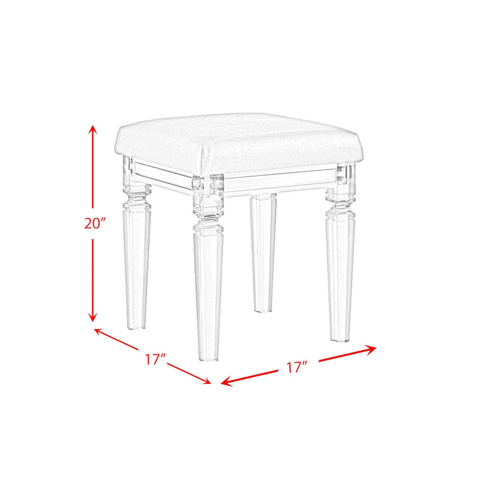 Twenty Nine Dressing Set w/LED & USB Plug in White with Stool - Tony’s Furniture Store & Linen (GA) - Multi Location
