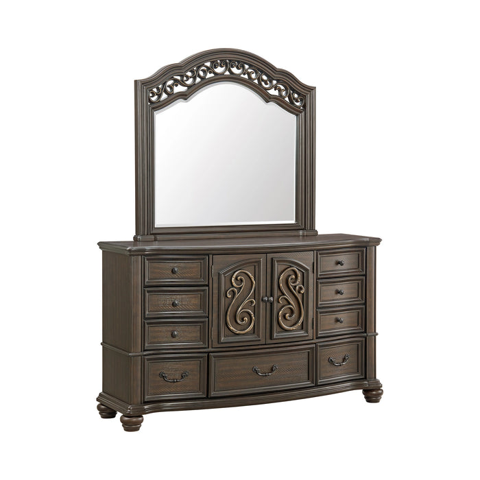 Brunswick Dresser and Mirror Set in Mahogany - Tony’s Furniture Store & Linen (GA) - Multi Location