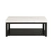Marcello w/ White Top - Rectangular Coffee Table W/Casters - Tony’s Furniture Store & Linen (GA) - Multi Location