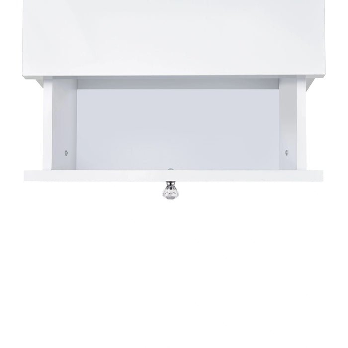 Vancouver Floor Mirror With Storage in White - Tony’s Furniture Store & Linen (GA) - Multi Location