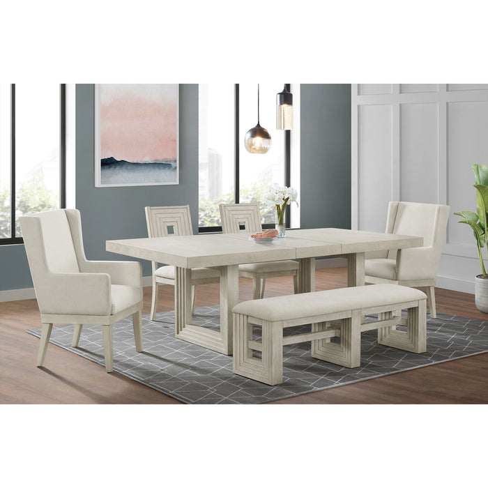 Avalanche Dining Bench in Antique White - Tony’s Furniture Store & Linen (GA) - Multi Location