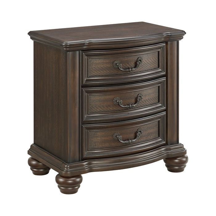 Brunswick 2-Drawer Nightstand with USB in Mahogany - Tony’s Furniture Store & Linen (GA) - Multi Location