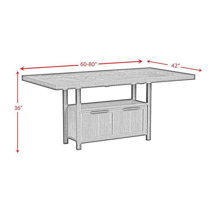 Transcend Table in Charcoal - Tony’s Furniture Store & Linen (GA) - Multi Location