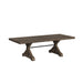Yellowstone Dining Table with 2x12"" Leaves in Medium Brown - Tony’s Furniture Store & Linen (GA) - Multi Location