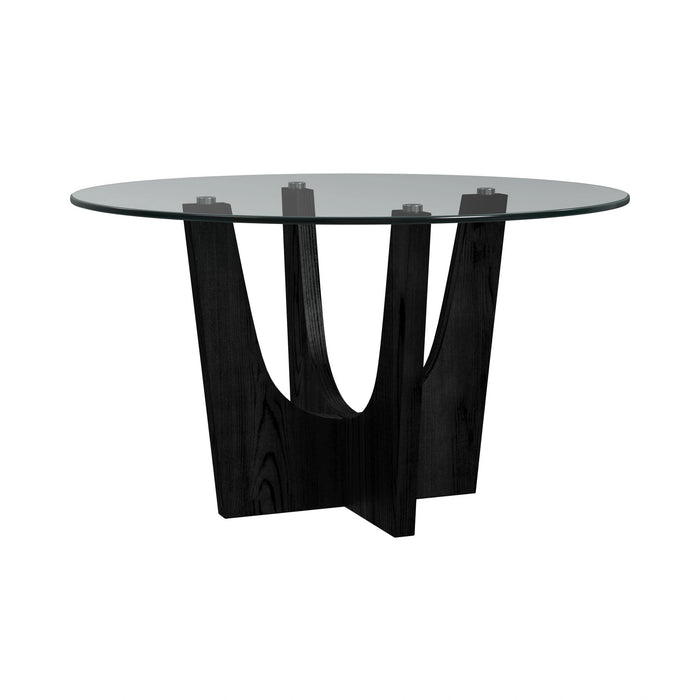 Oregon Round Table in Black - Tony’s Furniture Store & Linen (GA) - Multi Location
