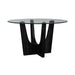 Oregon Round Table in Black - Tony’s Furniture Store & Linen (GA) - Multi Location