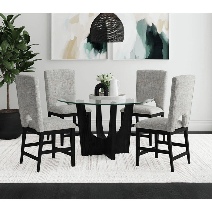 Oregon 5PC Dining Set in Black - Tony’s Furniture Store & Linen (GA) - Multi Location