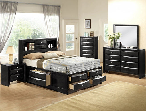 Crown Mark Furniture Emily Dresser Mirror in Black image