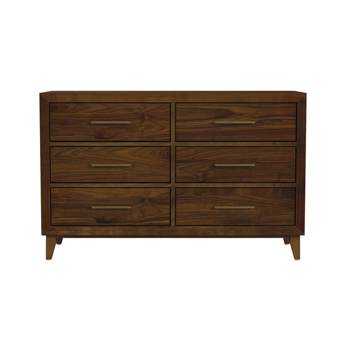 Malia 6-Drawer Dresser in Walnut - Tony’s Furniture Store & Linen (GA) - Multi Location