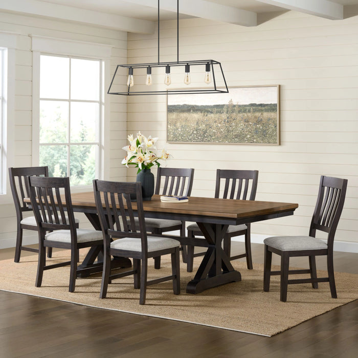 Montrose Dining Set in Espresso and Brown - Tony’s Furniture Store & Linen (GA) - Multi Location